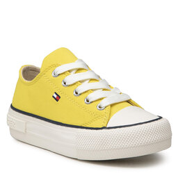 Tommy Hilfiger Кецове Tommy Hilfiger Low Cut Lace-Up Sneaker T3A4-32118-0890 M Yellow 200