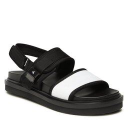 Calvin Klein Jeans Сандали Calvin Klein Jeans Sandal Doublebar Hardware YM0YM00643 White/Black YBH