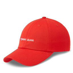 Tommy Jeans Czapka z daszkiem Tommy Jeans Tjw Linear Logo Cap AW0AW15845 Czerwony