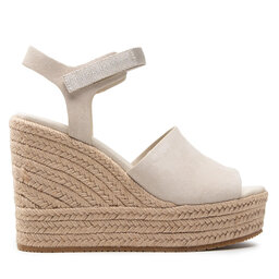 

Еспадрильї Calvin Klein Jeans Wedge Sandal Ankle Clip Su YW0YW00571 Eggshell ACF, Бежевий