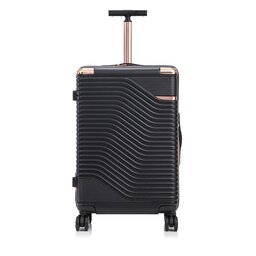 Semi Line Μεσαία Βαλίτσα Semi Line T5813-4 Μαύρο