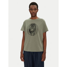 Fransa Fransa Camiseta 20615456 Verde Regular Fit