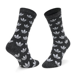 

Набір 2 пар високих жіночих шкарпеток adidas Mon Full Gl Crw HC9527 Black/Grey Two, Чорний
