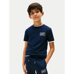 Tommy Hilfiger Tommy Hilfiger Camiseta Varsity Print KB0KB09932 Azul marino Regular Fit