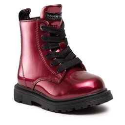 Tommy Hilfiger Schnürstiefeletten Tommy Hilfiger Lace-Up Bootie T1A5-32373-1483 M Bordeaux 301