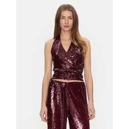 Haveone Haveone Top RGE-M035 Bordo rdeča Regular Fit