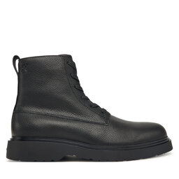 Calvin Klein Gležnjače Calvin Klein Combat Ess Lace Up Zip Boot Lth YM0YM01373 Crna