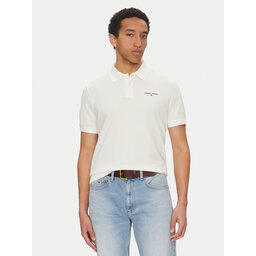 Tommy Jeans Tommy Jeans Poloshirt Linear DM0DM20914 Weiß Regular Fit