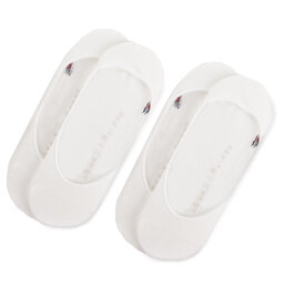 Tommy Hilfiger Súprava 2 párov krátkych ponožiek dámskych Tommy Hilfiger 343025001 Biela