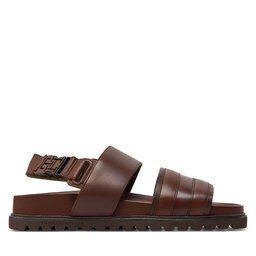 

Босоніжки Tommy Hilfiger Elevated Th Buckle Lth Sandal FM0FM05007 Winter Cognac GVI, Коричневий