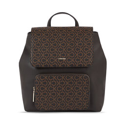 Calvin Klein Σακίδιο Calvin Klein Ck Must Campus Backpack -Mono K60K611537 Brown Mono 0HD