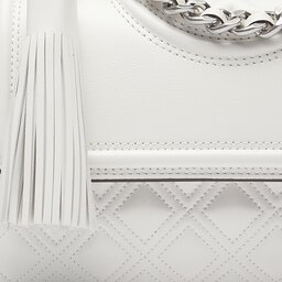 

Сумка Tory Burch Flaming Small Convertible Shoulder Bag 75576 Blanc/Silver 101, Білий