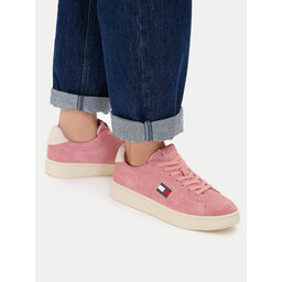 Tommy Jeans Sneakers Tommy Jeans Logo Suede Archive EN02985 Rosa