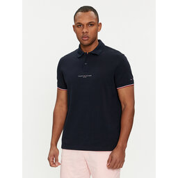 Tommy Hilfiger Tommy Hilfiger Pólóing Logo MW0MW34841 Sötétkék Regular Fit
