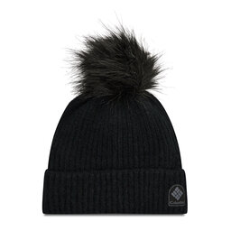 Columbia Berretto Columbia Winter Blur Pom Pom Beanie 1862101010 Black 010