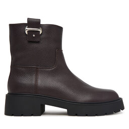 Calvin Klein Stiefeletten Calvin Klein Chunky Ankle Boot Lth Hdw HW0HW03202 Dunkelbraun