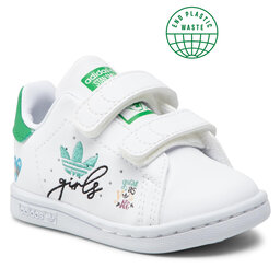adidas Παπούτσια adidas Stan Smith Cf I H05274 Ftwwht/Ftwwht/Supcol