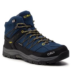 CMP Bakancs CMP Kids Rigel Mid Trekking Shoe Wp 3Q12944J Blue Ink/Yellow