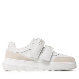 

Снікерcи Calvin Klein Jeans Chunky Cupsole Lth Velcro YW0YW00879 White/Ivory/Candied Ginger 0K8, Білий