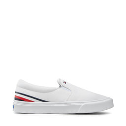 

Кросівки Tommy Hilfiger Lightweight Stripes Slip On FM0FM03613 White YBR, Білий