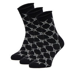 Nine West Чорапи Nine West CEO_BR_NW_Silver_01_Z_AW25 (3 PACK) Черен