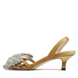 

Босоніжки Custommade Ambla Crystal Bow 999620025 Tinsel 546, Коричневий