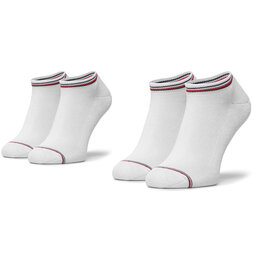 Tommy Hilfiger Set di 2 paia di calzini corti da uomo Tommy Hilfiger 100001093 White 300
