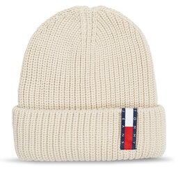 Tommy Jeans Шапка Tommy Jeans Im Tju Unisex Beanie AU0AU01808 Bleached Stone AEV