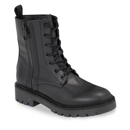 Calvin Klein Jeans Schnürstiefeletten Calvin Klein Jeans Combat Mid Laceup Boot Wn YW0YW01255 Triple Black 0GT