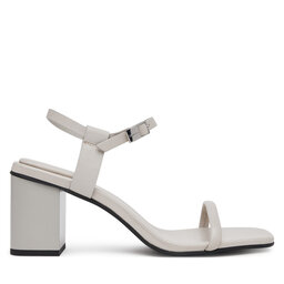 Calvin Klein Σανδάλια Calvin Klein Block Heel Sandal 75 Lth HW0HW02650 Γκρι