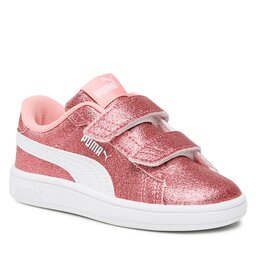 Puma Сникърси Puma Smash 3.0 Glitz Glam V Inf 394688 01 Peach Smoothie-Puma White