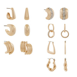 Aldo Set 7 perechi de cercei Aldo Chicdays 13930750 Auriu