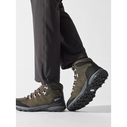 Jack Wolfskin Трекінгові черевики Jack Wolfskin Refugio Texapore Mid M 4049841 Хакі