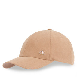 Calvin Klein Czapka z daszkiem Calvin Klein Corduroy Cotton Cap K60K612894 Brązowy