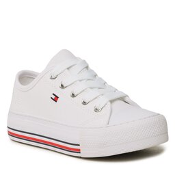 Tommy Hilfiger Sneakers Tommy Hilfiger Low Cut Lace-Up Sneaker T3A9-32677-0890 M White 100