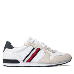 

Снікерcи Tommy Hilfiger Iconic Leather Runner FM0FM03272 White YBR, Білий