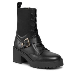 Tommy Hilfiger Botine Tommy Hilfiger Tommy Belt Leather Boot FW0FW07526 Black BDS