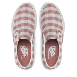 

Кросівки Vans Classics Slip On VN000XG8B061 (Gingham) Rosette/True Wh, Рожевий
