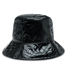 PINKO Klobouk Pinko Bucket Bios Buckle Hat AI 23-24 PPRE 101819 A165 Černá