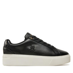 Tommy Hilfiger Tenisice Tommy Hilfiger Th Platform Court Sneaker FW0FW08614 Crna
