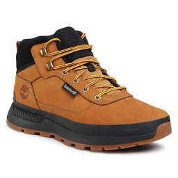 Timberland Schnürschuhe Timberland Field Trekker Mid Hiker TB0A1ZQH2311 Wheat Nubuck W Black