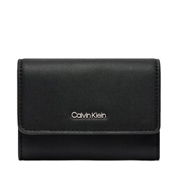 Calvin Klein Maža Moteriška Piniginė Calvin Klein Ck Must Trifold Sm K60K607251 Ck Black BEH