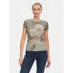 Guess Guess Camiseta W5YI36 KBYH0 Verde Regular Fit