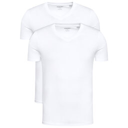 Jack&Jones Jack&Jones Set dveh majic Basic 12133914 Bela Regular Fit