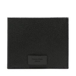 Calvin Klein Jeans Mazs vīriešu maks Calvin Klein Jeans Inst Plaque Bifold W/Coin K50K510710 BDS