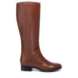 Geox Kozačky ve vojenském stylu Geox D Felicity D D84G1D 00043 C0013 Hnědá