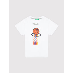 United Colors Of Benetton United Colors Of Benetton T-Shirt 3096C154U Λευκό Regular Fit