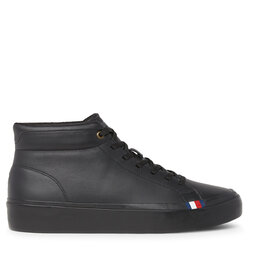 

Снікерcи Tommy Hilfiger Modern Vulc Lth Hi Wl FM0FM04820 Triple Black 0GQ, Чорний
