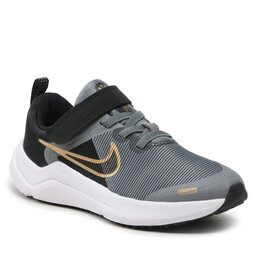 Nike Chaussures Nike Downshifter 12 Nn (Psv) DM4193 005 Cool Grey/Mettalic Gold/Black