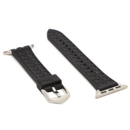 Fossil Змінний ремінець для годиннаки Apple Watch Fossil S380018 Чорний